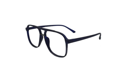 SAPPHIRE MATTE BLACK ACETATE SQUARE MEN EYEGLASSES 2