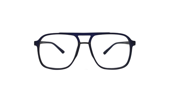 SAPPHIRE MATTE BLACK ACETATE SQUARE WOMEN EYEGLASSES 1