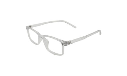 SAPPHIRE TRANSLUCENT ACETATE RECTANGLE KIDS EYEGLASSES 2