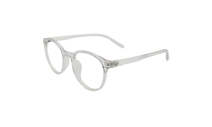 SAPPHIRE TRANSLUCENT ACETATE ROUND KIDS EYEGLASSES 2