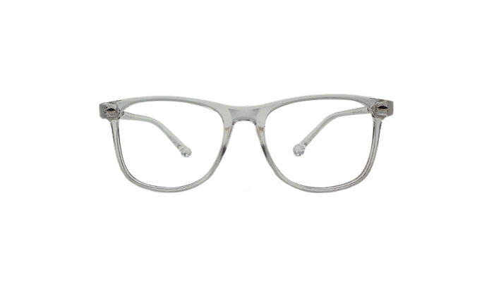 SAPPHIRE TRANSLUCENT ACETATE SQUARE KIDS EYEGLASSES 1