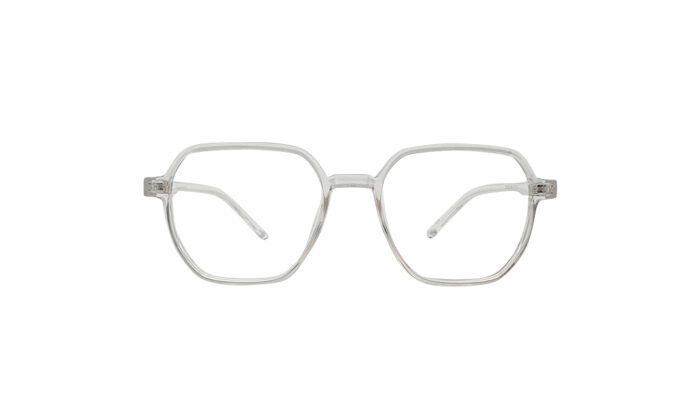 SAPPHIRE TRANSLUCENT ACETATE SQUARE KIDS EYEGLASSES 1