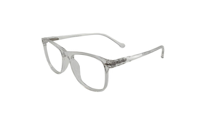 SAPPHIRE TRANSLUCENT ACETATE SQUARE KIDS EYEGLASSES 2