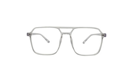 SAPPHIRE TRANSLUCENT ACETATE SQUARE MEN EYEGLASSES 1