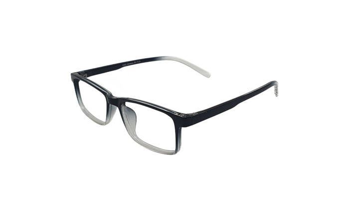 SAPPHIRE TRANSLUCENT BLACK ACETATE RECTANGLE KIDS EYEGLASSES 2