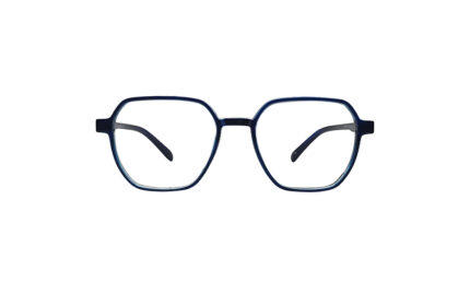 SAPPHIRE TRANSLUCENT BLUE ACETATE SQUARE KIDS EYEGLASSES 1