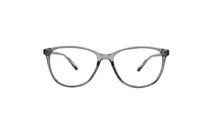 SAPPHIRE TRANSLUCENT GRAY ACETATE OVAL MEN EYEGLASSES 1