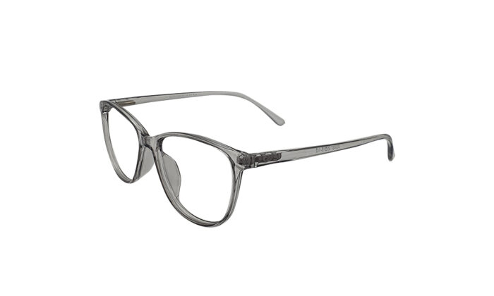 SAPPHIRE TRANSLUCENT GRAY ACETATE OVAL MEN EYEGLASSES 2