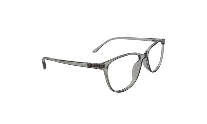 SAPPHIRE TRANSLUCENT GRAY ACETATE OVAL MEN EYEGLASSES 3