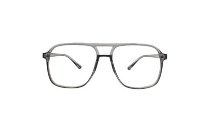 SAPPHIRE TRANSLUCENT GRAY ACETATE SQUARE MEN EYEGLASSES 1