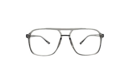 SAPPHIRE TRANSLUCENT GRAY ACETATE SQUARE MEN EYEGLASSES 1