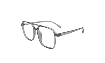 SAPPHIRE TRANSLUCENT GRAY ACETATE SQUARE MEN EYEGLASSES 2