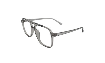 SAPPHIRE TRANSLUCENT GRAY ACETATE SQUARE MEN EYEGLASSES 2