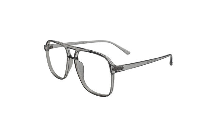 SAPPHIRE TRANSLUCENT GRAY ACETATE SQUARE WOMEN EYEGLASSES 2