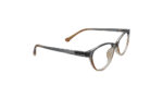 SAPPHIRE TRANSLUCENT GRAY & BROWN ACETATE OVAL KIDS EYEGLASSES 3