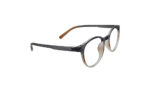 SAPPHIRE TRANSLUCENT GRAY & BROWN ACETATE ROUND KIDS EYEGLASSES 3