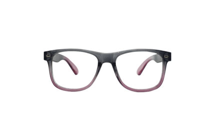 SAPPHIRE TRANSLUCENT GRAY & PINK ACETATE SQUARE MEN EYEGLASSES 1