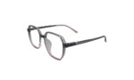 SAPPHIRE TRANSLUCENT GRAY & PINK ACETATE SQUARE MEN EYEGLASSES 2