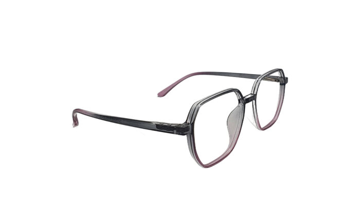 SAPPHIRE TRANSLUCENT GRAY & PINK ACETATE SQUARE MEN EYEGLASSES 3