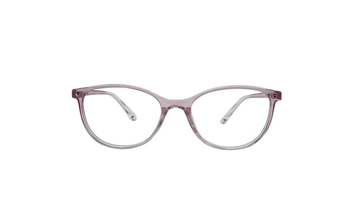 SAPPHIRE TRANSLUCENT PINK ACETATE OVAL MEN EYEGLASSES 1