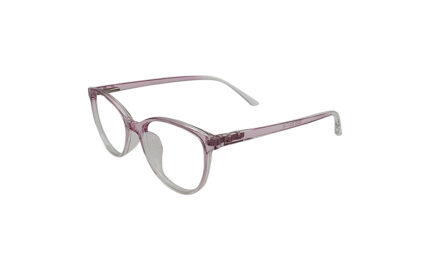 SAPPHIRE TRANSLUCENT PINK ACETATE OVAL MEN EYEGLASSES 2