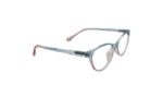 SAPPHIRE TRANSLUCENT TURQUOISE & ROSE ACETATE OVAL KIDS EYEGLASSES 3