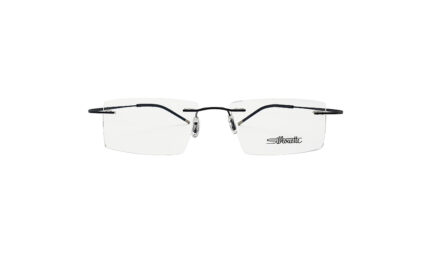 SILHOUETTE BLACK METAL RIMLESS WOMEN EYEGLASSES 1