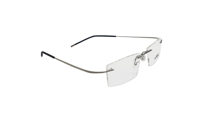 SILHOUETTE SILVER METAL RIMLESS MEN EYEGLASSES 3