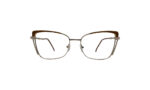 CARTIER SILVER BROWN METAL CAT EYE WOMEN EYEGLASSES 1