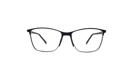 CHANEL BLACK METAL RECTANGLE MEN EYEGLASSES 1