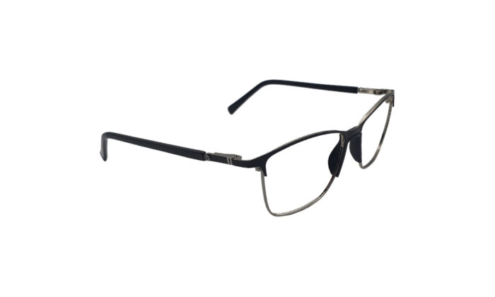 CHANEL BLACK METAL RECTANGLE WOMEN EYEGLASSES 3