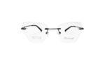 CHARMANT RIMLESS BLACK TITANIUM CAT EYE WOMEN EYEGLASSES 1