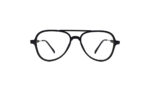 GOGGLESGURU BLACK ACETATE AVIATOR KIDS EYEGLASSES 1