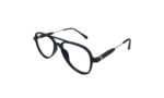 GOGGLESGURU BLACK ACETATE AVIATOR KIDS EYEGLASSES 2