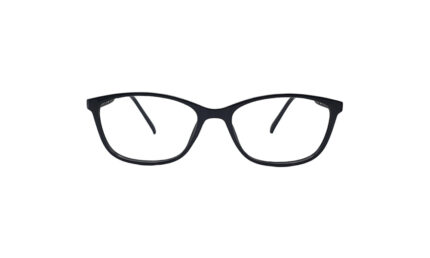 GOGGLESGURU BLACK ACETATE RECTANGLE KIDS EYEGLASSES 1