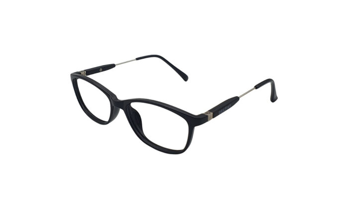 GOGGLESGURU BLACK ACETATE RECTANGLE KIDS EYEGLASSES 2