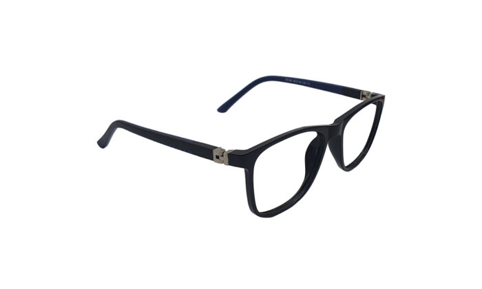 GOGGLESGURU BLACK & BLUE SQUARE KIDS EYEGLASSES 3