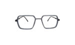 GOGGLESGURU BLACK GRAY METAL SQUARE MEN EYEGLASSES 1