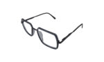 GOGGLESGURU BLACK GRAY METAL SQUARE MEN EYEGLASSES 2