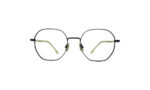 GOGGLESGURU BLACK TITANIUM HEXAGONAL MEN EYEGLASSES 1