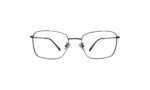 GOGGLESGURU BLACK TITANIUM RECTANGLE MEN EYEGLASSES 1