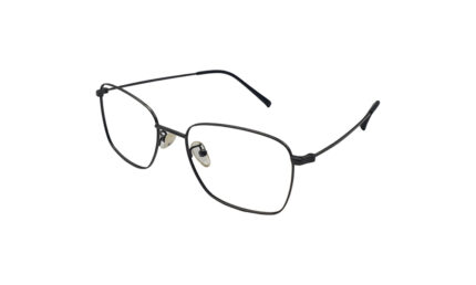 GOGGLESGURU BLACK TITANIUM RECTANGLE MEN EYEGLASSES 2