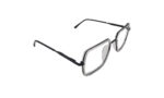 GOGGLESGURU BLACK TRANSLUCENT METAL SQUARE MEN EYEGLASSES 3