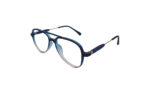 GOGGLESGURU BLUE & PINK ACETATE AVIATOR KIDS EYEGLASSES 2