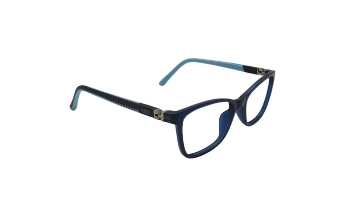 GOGGLESGURU BLUE RECTANGLE KIDS EYEGLASSES 3