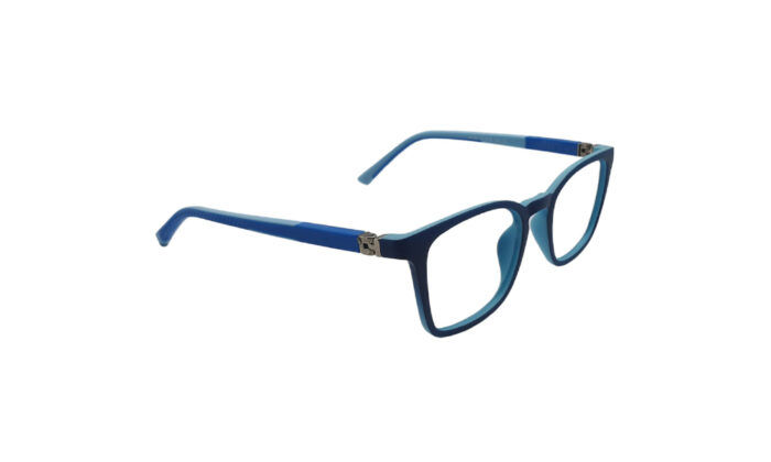 GOGGLESGURU BLUE RECTANGLE KIDS EYEGLASSES 3