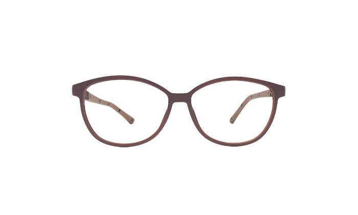 GOGGLESGURU BROWN OVAL KIDS EYEGLASSES 1