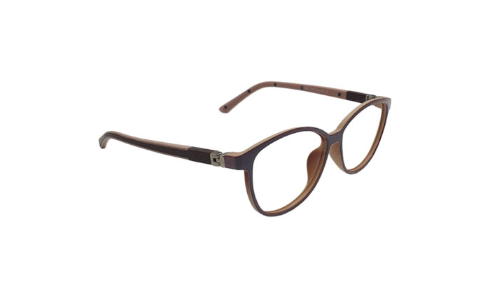 GOGGLESGURU BROWN OVAL KIDS EYEGLASSES 3