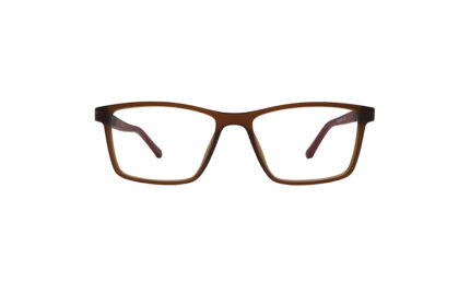 GOGGLESGURU BROWN RECTANGLE KIDS EYEGLASSES 1