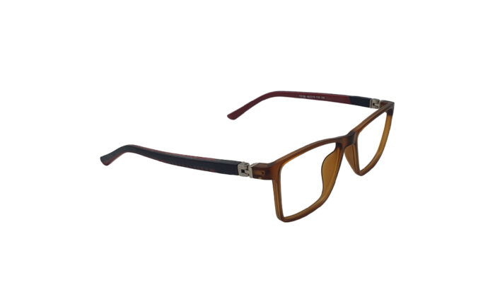 GOGGLESGURU BROWN RECTANGLE KIDS EYEGLASSES 3